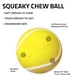 thumbnail image 2 of Pelota Masticable Squeaky Para Perros De Tamaño Mediano De Hasta 50 Libras, 2 of 6