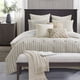 thumbnail image 1 of Set de edredón Madison Park con estampado Jacquard a rayas tamaño King, 1 of 7