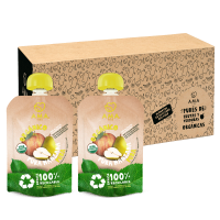 Ama Time - Pack 32 Unid - Puré Manzana Pera Reciclable 90 Grs