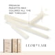 thumbnail image 3 of Velas altas Leor & Lair 25 cm blancas, paquete de 4 sin goteo, 3 of 6