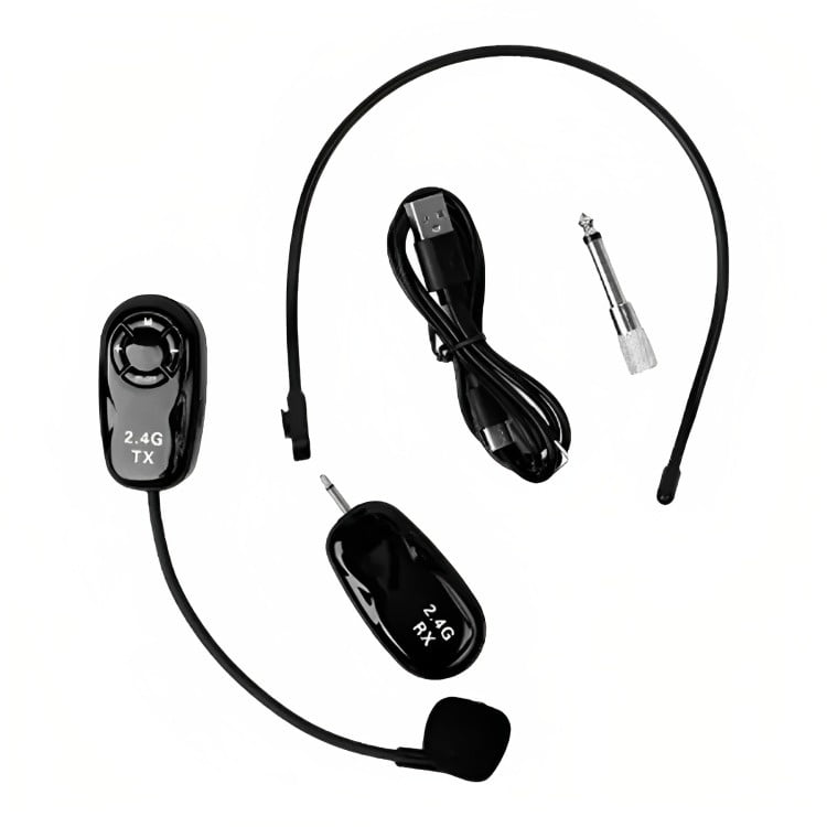 Genérico - Micrófono Inalámbrico De Cintillo Con Receptor 2.4g