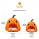 thumbnail image 2 of 1pc Pumpkin Shaped Pet Condo Semi-enclosed Plush Pet Bed Nest With Removable Cushion Non-slip Warm Soft Pet Sleeping Bed For Dogs And Cats, 2 of 2