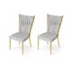thumbnail image 1 of Pack 2 Sillas Doradas Para Comedor Arthur Gris, 1 of 3
