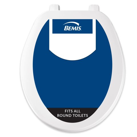 Tapa De Inodoro Bemis 70 000 Redonda De Plástico Blanco