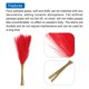 thumbnail image 4 of Uxcell 15 piezas de hierba de la pampa, 21" hierba de la pampa falsa para decoración de bodas, rojo, 4 of 7