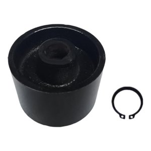 Ioensy - Rueda Para Gato Hidráulico De Suelo, Robusta Y Estable, Profesional, Universal, De Metal, Repuesto Para Rueda, Orificio De 82 Mm, 20 Mm