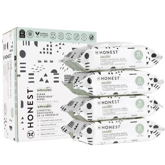 Toallitas húmedas para bebés The Honest Company Clean Conscious sin perfume