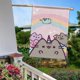 thumbnail image 5 of Gato Pusheen-bandera de jardín temática. Regalo perfecto para fans, amigos y familiares, ideal para actividades al aire libre y decoración de fiestas.28CM*45CM, 5 of 5