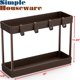 thumbnail image 5 of Simple Houseware - Organizador de 2 Niveles para Debajo del Fregadero con Ganchos, Marrón, 5 of 6