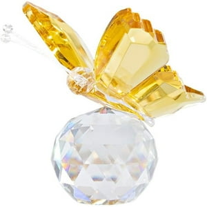 Veat00L - Base Esférica De Cinturón De Mariposa De Cristal, Selección De Materiales De Alta Calidad, Diseño De Mariposa Personalizado, Estatua De Decoración De Vidrio
