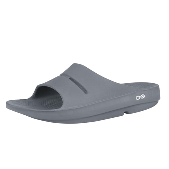 Recovery Slide OOFOS ooAhh Slate para mujer, 12, hombre, 10