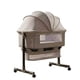 thumbnail image 1 of Cuna Colecho Compacta, Plegable, mecedora con Mosquitero Canasto Organizador y Ruedas Kidscool 90 x 50 X 80 cm Khaki, 1 of 9