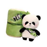 Bothyi - Panda De Peluche Animal De Peluche Decoración De La Sala De Estar Para Adultos Niños Niños Niñas Con Bambú