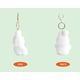 thumbnail image 3 of Llavero de Peluche Blanco MSGlobal 13 cm, 3 of 4