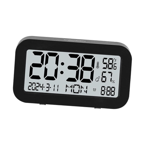 Magideal - Reloj Despertador De Escritorio Con Pantalla Grande, Reloj , Reloj Electrónico De Escritorio, Reloj De Escritorio, Reloj De Noche Para Dormitorio, Negro