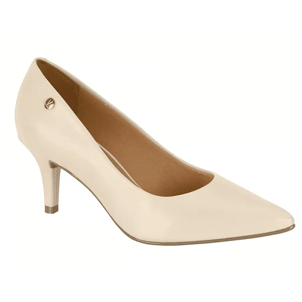 Zapato Mujer Taco Aguja Stiletto Crema Vizzano