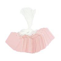 Bothyi - 100 Etiquetas De Regalo Con Cordón, Etiquetas De Precio Diy Para Embalaje De Equipaje, Graduación, Color Rosa