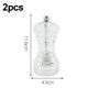 thumbnail image 2 of Molinillo de sal y pimienta de acrílico transparente, recargable, para cocina, 2 of 5