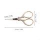 thumbnail image 2 of Unique Bargains 1 Pc Tijeras en Relieve para Mujeres Tijeras Recortadoras de Cejas para Baño Acero Inoxidable Tono Dorado, 2 of 3