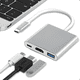 thumbnail image 1 of Adaptador hub 3 en 1 USB a USB-C HDMI USB 3.0 4K #18, 1 of 3