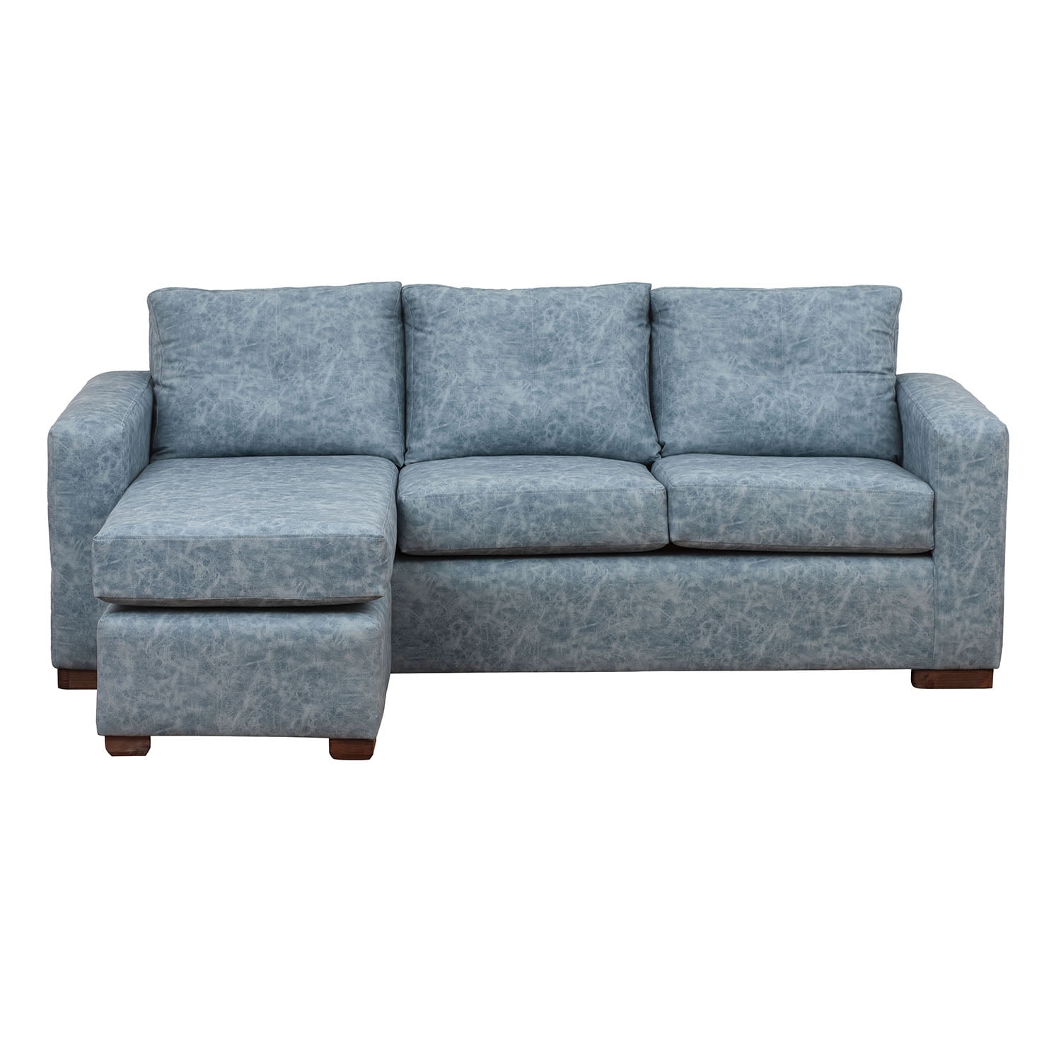 Muebles América - Seccional Multiposiciones Magic Cuero Auris Azul Claro