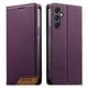 thumbnail image 1 of Funda Tipo Cartera de Cuero Sintético para Samsung Galaxy A24 4G Bloqueo RFID, con Ranuras para Tarjetas y Bolsillo para Efectivo, Cierre Magnético Fuerte Morado, 1 of 6
