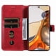 thumbnail image 3 of Funda Billetera para Xiaomi 11T/11T Pro con Porta Tarjetas y Soporte Ajustable Rojo, 3 of 6