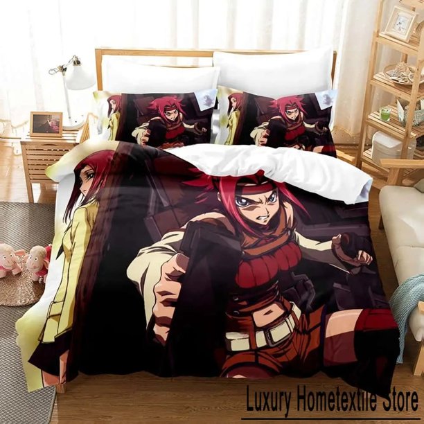 Cartoons Code Geass Bedding Set Bed Set Adult Kid Bedroom Duvet cover Sets For Home Textiles Bed Sheets