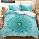 thumbnail image 2 of Bohemian Mandala Duvet Cover Queen Size Tie Dye Spiral Duvet Cover Hippie Boho Bedding Set Exotic Floral Polyester Qulit Cover, 2 of 5