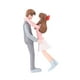thumbnail image 2 of Figura De Pareja Romántica Para Bodas En El Dormitorio Con Estantería Para Libros En Color Rosa, 2 of 3