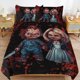thumbnail image 1 of Bride of Chucky Duvet Cover Set 3 Piece Bedding Set Double Sided Printing Decorative Comforter Cover Set, 1 of 5