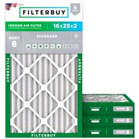 Filtro De Aire Filterbuy 16X25X2 Merv 8 Dust Defense (Paquete De 4)