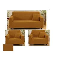 Casadeliacl - Funda Para Sillón Kit 3+1+1 Cuerpos Diseño Tipo (T) Tfi Tipo T / Dorado