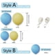 thumbnail image 1 of 10/102pcs, Soft Balloon Flower Arch Kit, Blue And Yellow Balloons, Balloon Bouquet Kit, Suitable For Baby Shower, Wedding, Single Women's Birthday Party, Balloon Decoration, Birthday Photo Prop, Birth, 1 of 2