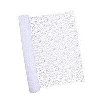 Magideal - Papel De Regalo De Malla De Red Jacquard Para Flores, Paquete De Regalo, Papel De Regalo Floral Calado, Envoltorio Floral Para Regalos De Aniversario Blanco