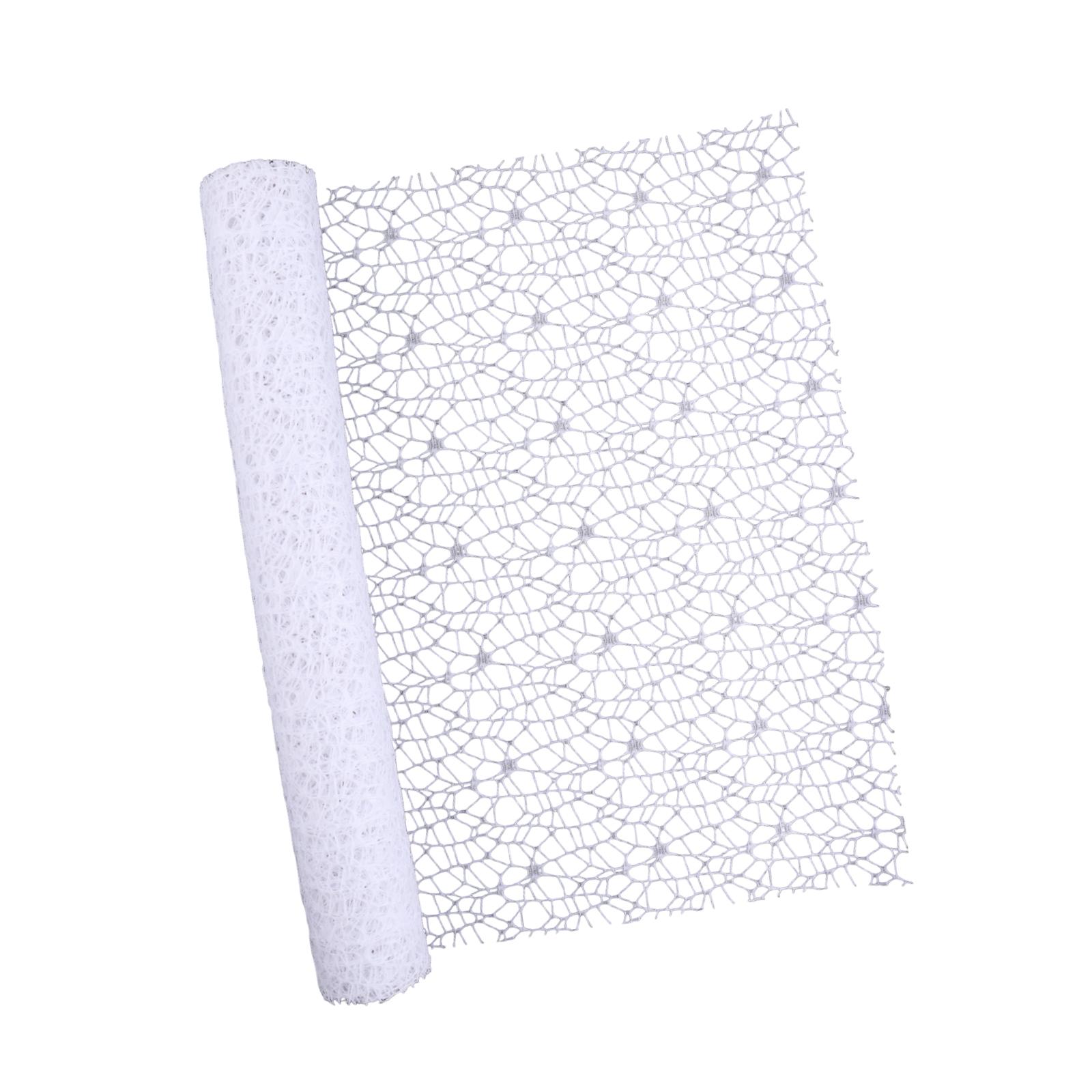 Magideal - Papel De Regalo De Malla De Red Jacquard Para Flores, Paquete De Regalo, Papel De Regalo Floral Calado, Envoltorio Floral Para Regalos De Aniversario Blanco