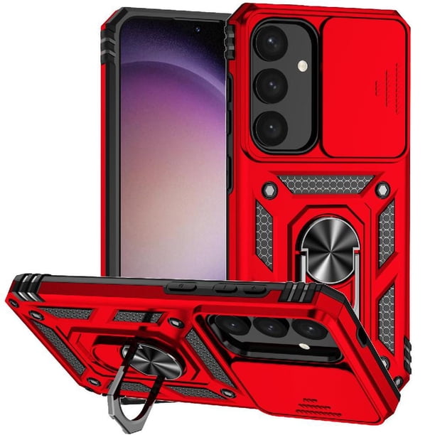 Estuche GANGXUN para Samsung Galaxy S25 Plus, soporte giratorio 360°, estilo mecánico y magnético