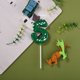 thumbnail image 3 of Vela Qj-solar Dinosaurio Verde para 5.º Cumpleaños, 3 of 7