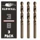 thumbnail image 1 of Brocas De Cobalto 3 8 Pulgadas (9 5 Mm) Paquete De 3 Unidades M35 Cobalt, 1 of 6