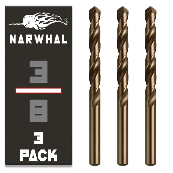 Brocas De Cobalto 3 8 Pulgadas (9 5 Mm) Paquete De 3 Unidades M35 Cobalt