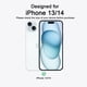 thumbnail image 2 of Funda de teléfono EUMADOVE para iPhone 13/14 de silicona, color azul medianoche, 2 of 9
