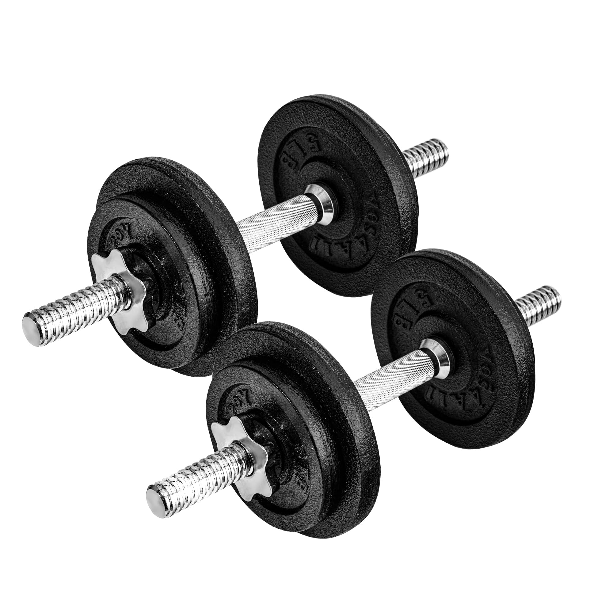 Juego De Mancuernas Yes4all, Ajustables, De Hierro Fundido, 18 Kg, Para Gimnasio