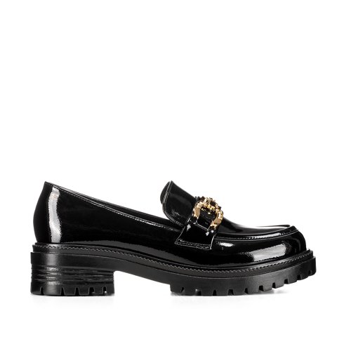 Mocasin Negro Formal Mujer Weide Jn20-2