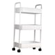 thumbnail image 1 of Carro De Cocina De 3 Capas Con Soporte De Ruedas Giratorias Para Oficina, Hogar, Baño, Blanco, 1 of 2