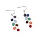 thumbnail image 2 of 7 granos de la piedra preciosa de los colores cuelgan los pendientes, 2 of 3