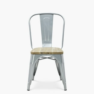Form Design - Silla Tolix Madera Plata
