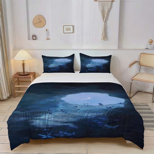 3pcs Fantasy Painting Pattern Set Soft and Comfortable Bedding Set Suitable for All Seasons