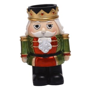 Magideal - Figuras De Cascanueces De Navidad, Candelero, Figurita Tradicional, Adorno De Cascanueces Para El Hogar, Armario, Sala De Estar, Decoración De Escrito Verde