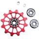 thumbnail image 2 of bicicleta jinete rueda bicicleta desviador trasero cerámica guía polea 12t rojo, 2 of 3