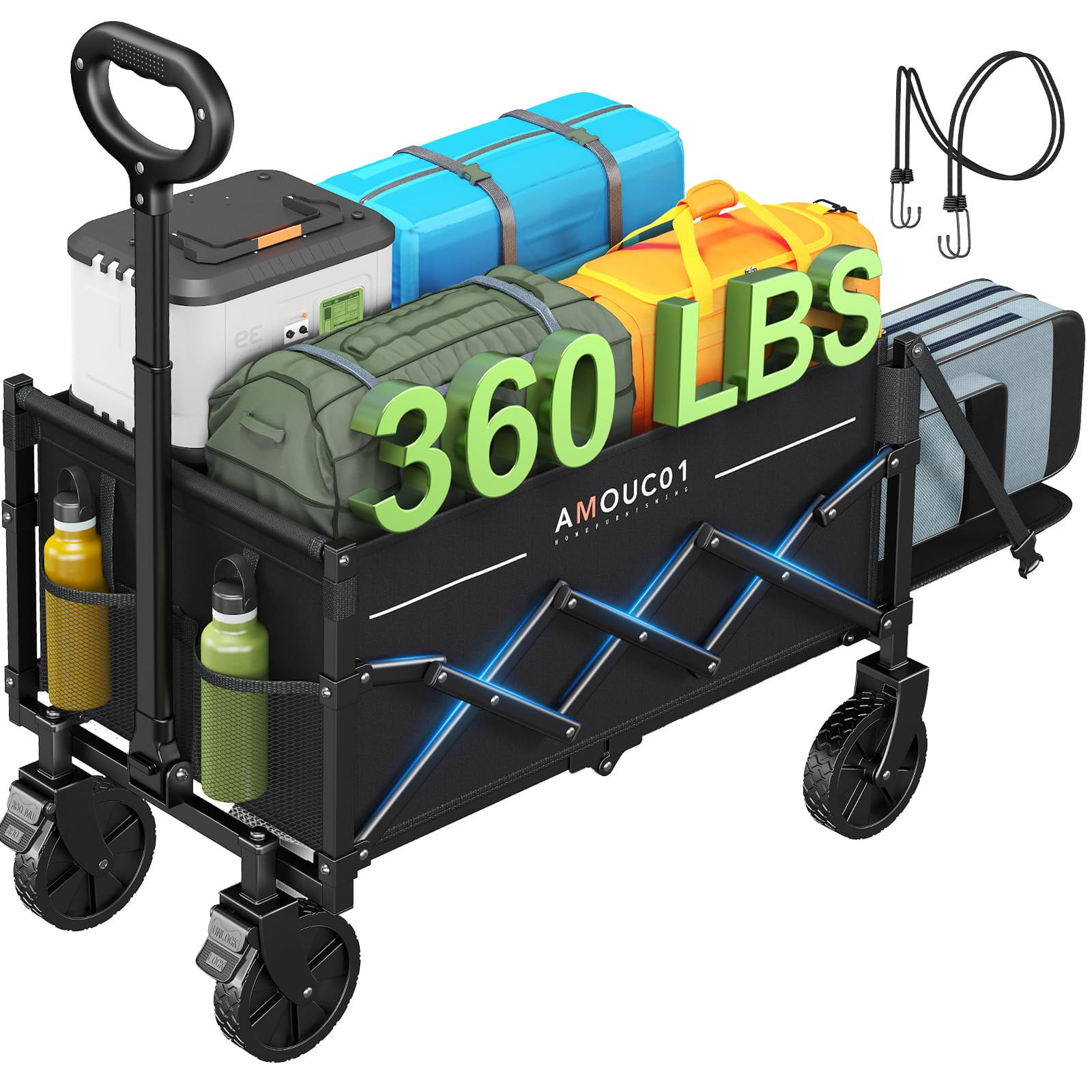 Carrito Amada Homefurnishing, Plegable, 360 Kg, Carga Máxima